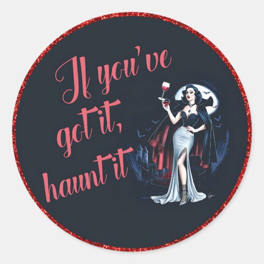 セクシーなもし吸血鬼だ得よ、聞け ラウンドシール (正面)