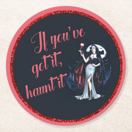 セクシーなもし吸血鬼だ得よ、聞け ラウンドペーパーコースター