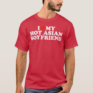 セクシーなアジア人彼氏大好き レトロなお友達に贈る面白グッズ Tシャツ