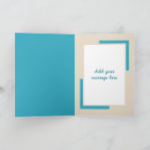 セクシーなガールフレンド追加フォトターコイズと誕生日 カード (内部)