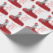 セクシーなサンタピンナップガールクリスマスフェスティバルの贈り物包み ラッピングペーパー (角)