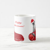 セクシーなサンタRetro Pinup Girl夫人のクリスマスのマグのクリスマス コーヒーマグカップ (中央)