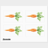 セクシーなニンジン 長方形シール (シート)