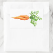 セクシーなニンジン 長方形シール (バッグ)