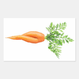 セクシーなニンジン 長方形シール