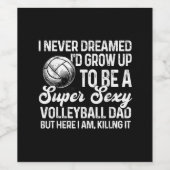 セクシーなバレーボールをするなんて夢にも思わなかった ワインラベル (シングルラベル)