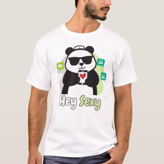 セクシーなパンダさん Tシャツ (正面)