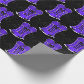 セクシーなパープルのコルセット ラッピングペーパー (角)