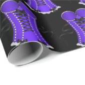 セクシーなパープルのコルセット ラッピングペーパー (ロールコーナー)