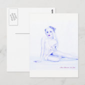 セクシーなピンナップガールアートモデルベイブヴィンテージポストカード ポストカード (正面/裏面)