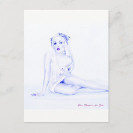 セクシーなピンナップガールアートモデルベイブヴィンテージポストカード ポストカード