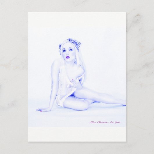 セクシーなピンナップガールアートモデルベイブヴィンテージポストカード ポストカード (正面)
