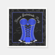 セクシーなブルーコルセット