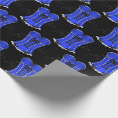 セクシーなブルーコルセット ラッピングペーパー (角)