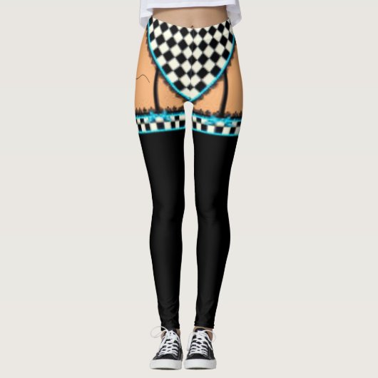 セクシーなランジェリーのレギング レギンス (正面)