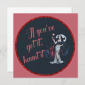 セクシーなヴァンパイアの誘惑 If You’ve Got it, Haunt it 招待状 (正面/裏面)