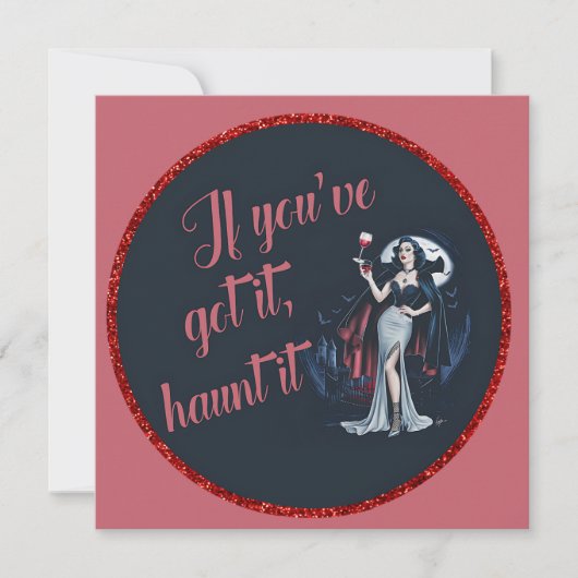 セクシーなヴァンパイアの誘惑 If You’ve Got it, Haunt it 招待状 (正面)