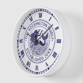 セクシーな人魚のオーシャンウェーブス ファミリー名 日付 Established N 壁時計 (傾斜)