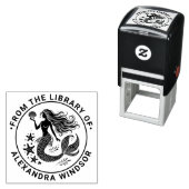 セクシーな人魚のサイレンの図書館の本の名前 セルフインキングスタンプ (インサイチュ)