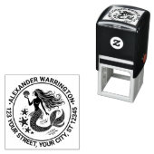 セクシーな人魚のサイレン、ヒトデの名前 返送先 セルフインキングスタンプ (インサイチュ)