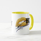 セクシーな唇金ゴールドa マグカップ (正面右)