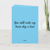 セクシーな夫にフォトブルーの誕生日を追加 カード (裏面)