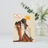 セクシーな女中 ポストカード (スタンド正面)