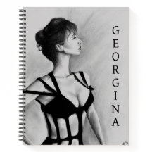セクシーな女性の革ベルトドレスの肖像画アート