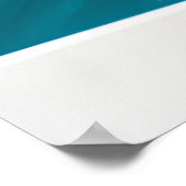 セクシーな女性ブルービキニのアートワークAI生成 ポスター (角)