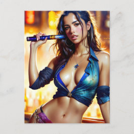 セクシーな女性 ポストカード