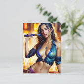 セクシーな女性 ポストカード (スタンド正面)