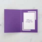 セクシーな妻の写真の紫色の誕生日を追加 カード (内部)