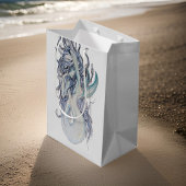 セクシーな水彩画の人魚の大人向けギフトバッグ ミディアムペーパーバッグ