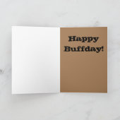セクシーな男と「ハッピーバフの日」 カード (内部)