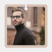 セクシーな男のボーイフレンドの夫の雑誌の表紙 メタルオーナメント (裏面)