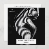 セクシーな結婚記念日のお下品なデザイン セーブザデート (正面/裏面)