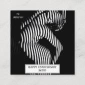 セクシーな結婚記念日の大胆なデザイン エンクロージャーカード (正面)