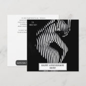 セクシーな結婚記念日の大胆なデザイン セーブザデート (正面/裏面)