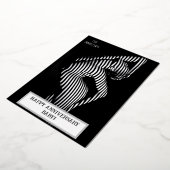 セクシーな結婚記念日 大胆  箔招待状 (回転した状態)