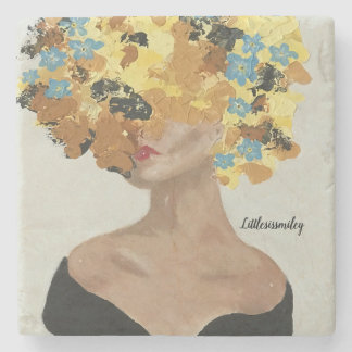 セクシーな花の頭 ストーンコースター