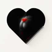 セクシーな蒸し暑さでかわいいバレンタインハート手帳雑誌 ノートブック (裏面)