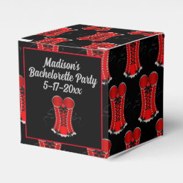 セクシーな赤いコルセットキューブ フェイバーボックス