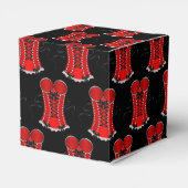 セクシーな赤いコルセットキューブ フェイバーボックス (裏面サイド)