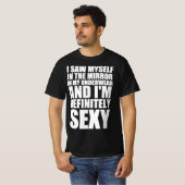 セクシーな鏡の面白い引用 Tシャツ (正面フル)
