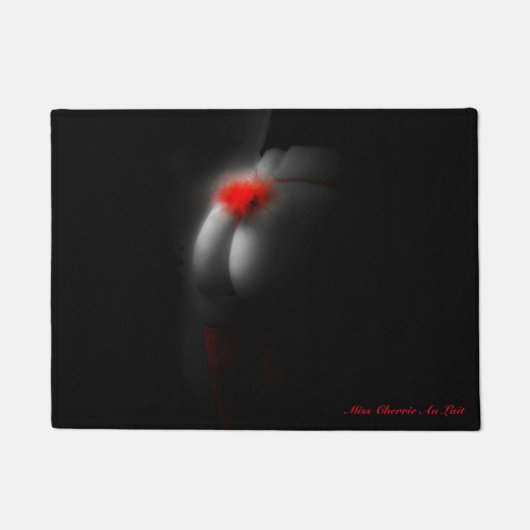 セクシーな魅力の可愛い人のお祝いのクリスマスのギフトの玄関マット ドアマット (正面)