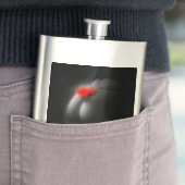 セクシーな魅力の可愛い人のクリスマスのスキットルの飲むこと フラスク (インサイチュ)