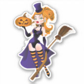 セクシーな魔女 シール (正面)