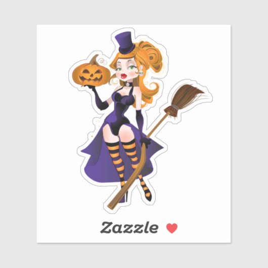 セクシーな魔女 シール (シート)