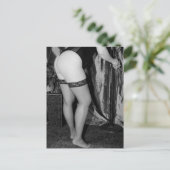 セクシーな魚網の写真 ポストカード (スタンド正面)