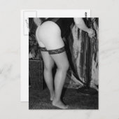 セクシーな魚網の写真 ポストカード (正面/裏面)